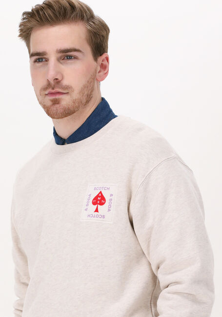 Ecru SCOTCH & SODA Sweatshirt MELANGE CREW-NECK SWEATSHIRT I - large