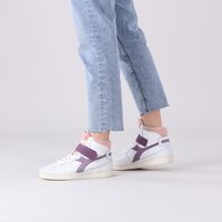 Weiße DIADORA Sneaker high MI BASKET MID ICONA WN - medium