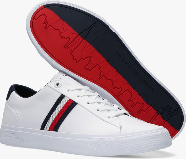 Weiße TOMMY HILFIGER Sneaker low CORPORATE LEATHER - large