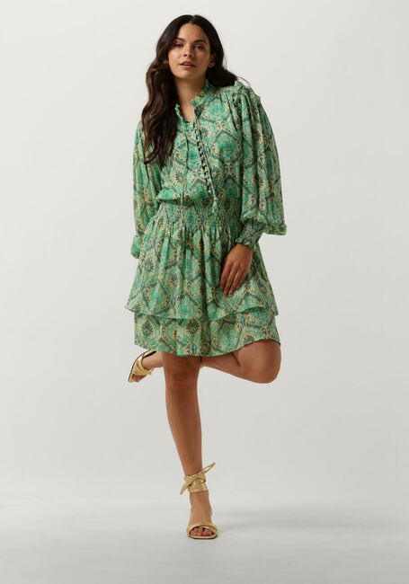 Grüne JANICE Minikleid ARI PRINT - large