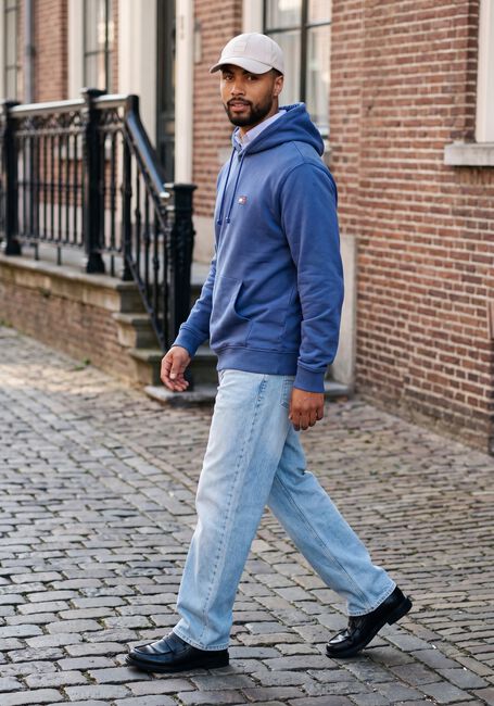 Blaue TOMMY JEANS Sweatshirt TJM REG BADGE HOODIE EXT - large