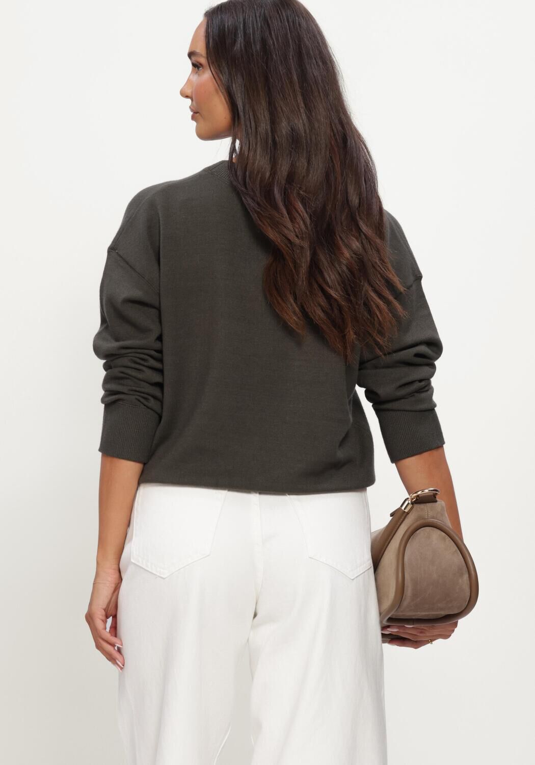Dunkelgr&uuml;n WITHBLACK Sweatshirt WBLMARGOT LS PULLOVER - large