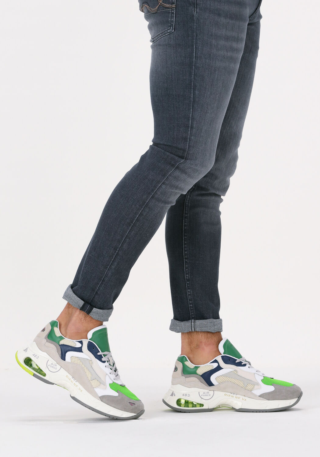 Gr&uuml;ne PREMIATA Sneaker Low SHARKY - large