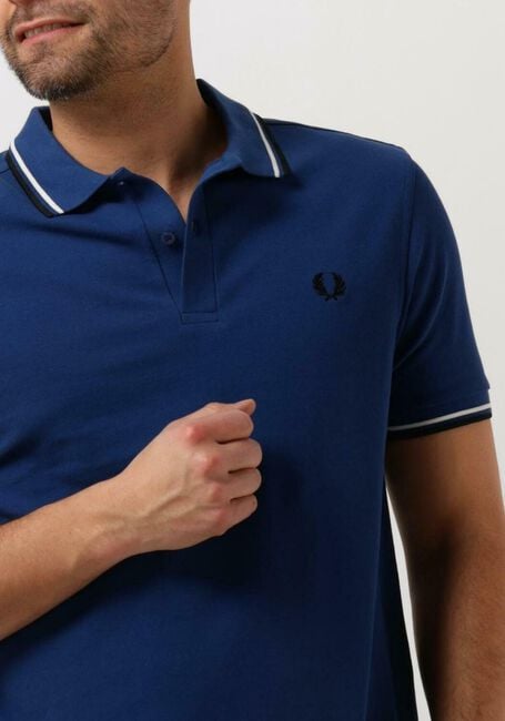 Blaue FRED PERRY Polo-Shirt TWIN TIPPED FRED PERRY SHIRT - large
