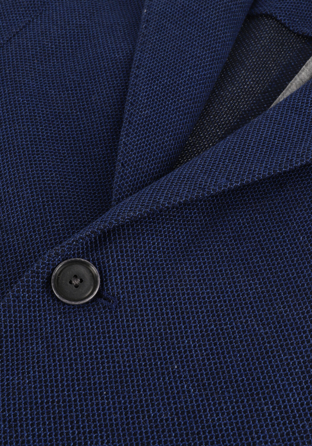 Blaue PROFUOMO Sakkos JACKET KNIT STRUCTURE MID BLUE - large