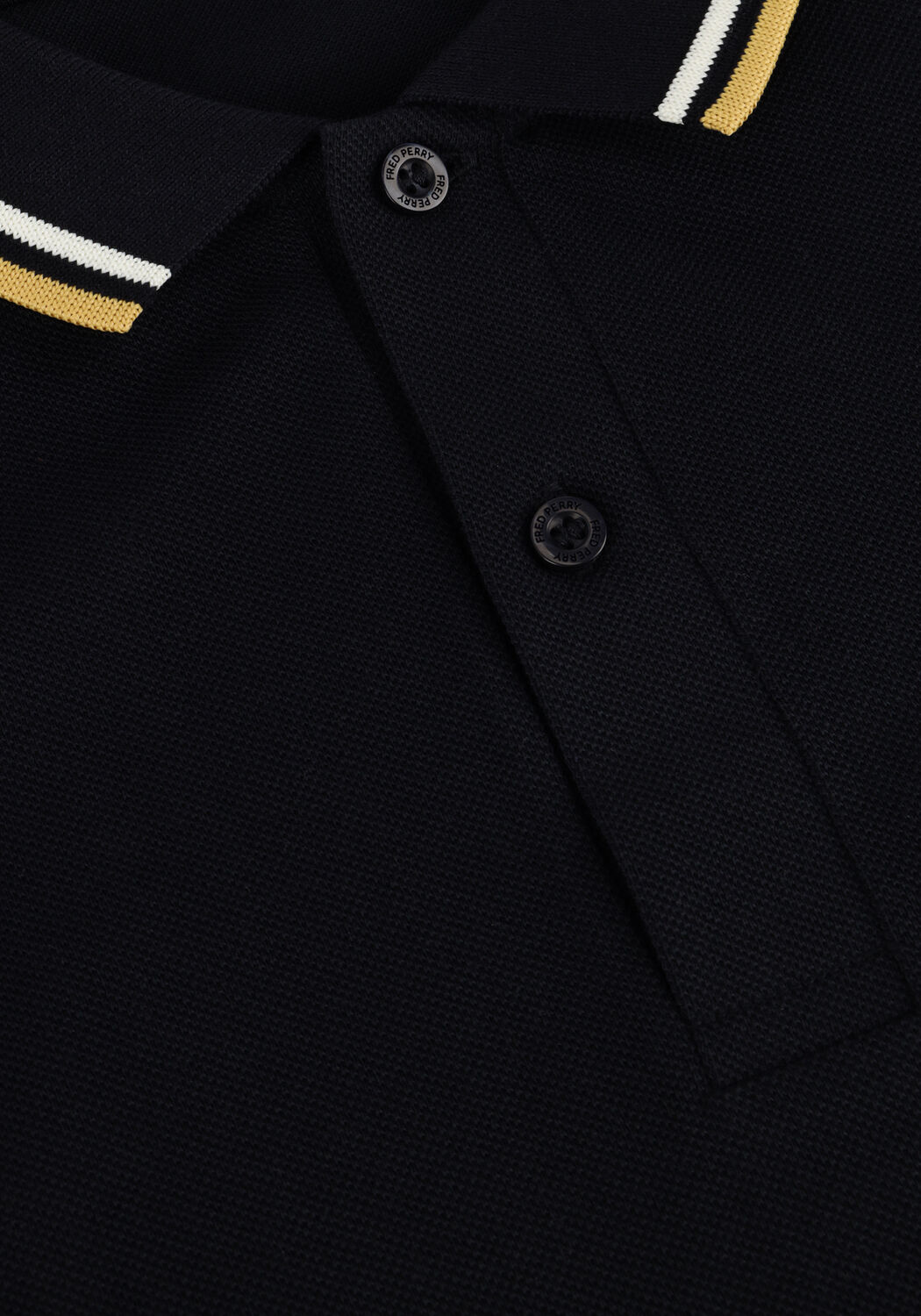 Blaue FRED PERRY Polo-Shirt TWIN TIPPED FRED PERRY SHIRT LONG SLEEVE - large