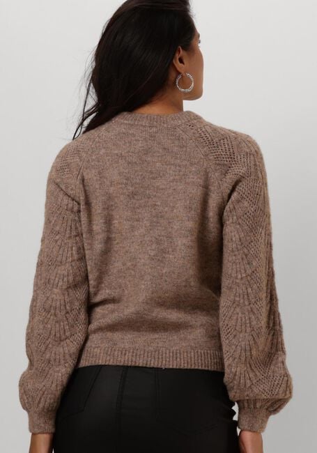Braune OBJECT Pullover OBJFLORA RE L/S KNIT PULLOVER - large