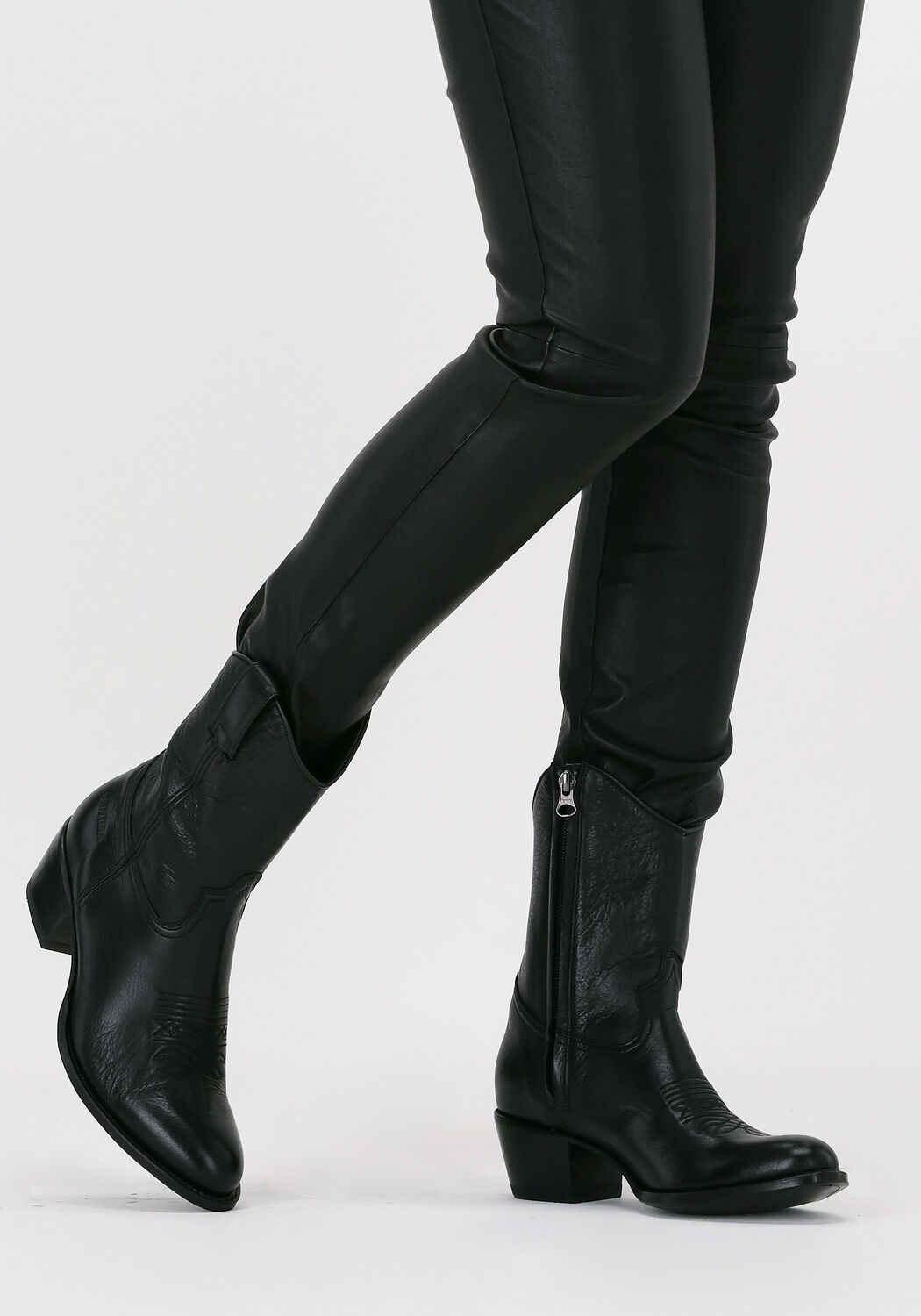 Schwarze SENDRA Cowboystiefel 17763 - large