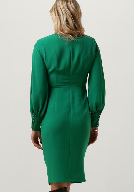 Grüne ACCESS Minikleid RUCHED DRESS WITH V NECKLINE - large