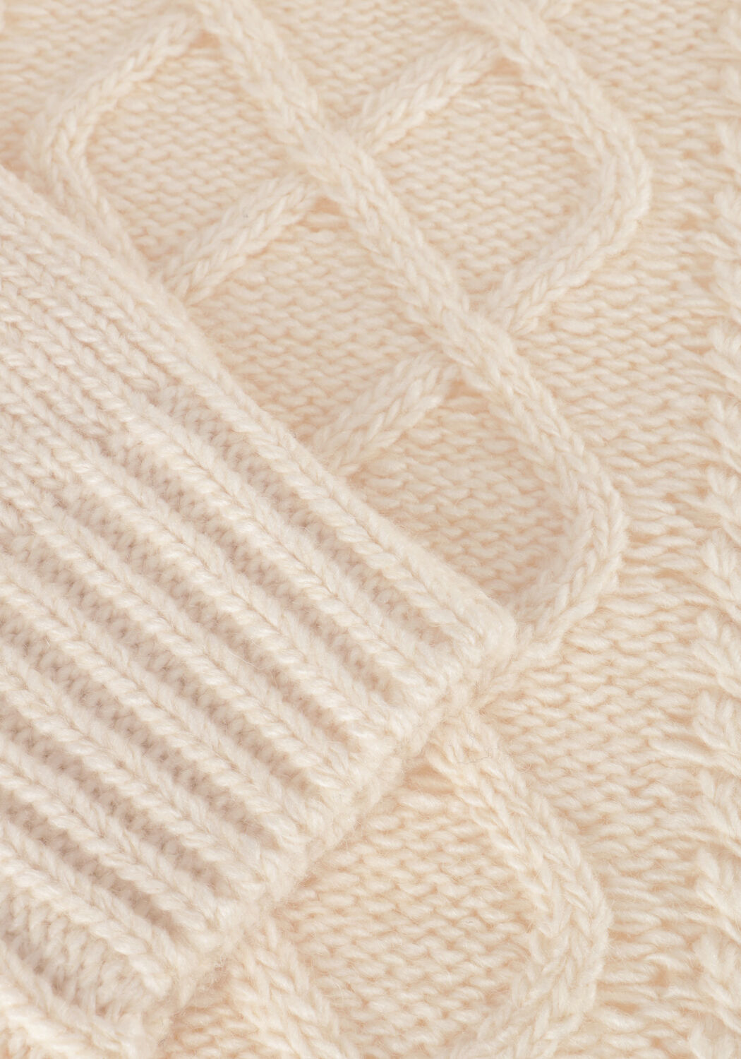 Ecru NOTRE-V Rollkragenpullover NV-ENIDE - large