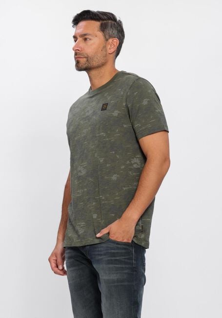 Gr&uuml;ne PME LEGEND T-shirt AOP COTTON SLUB - large