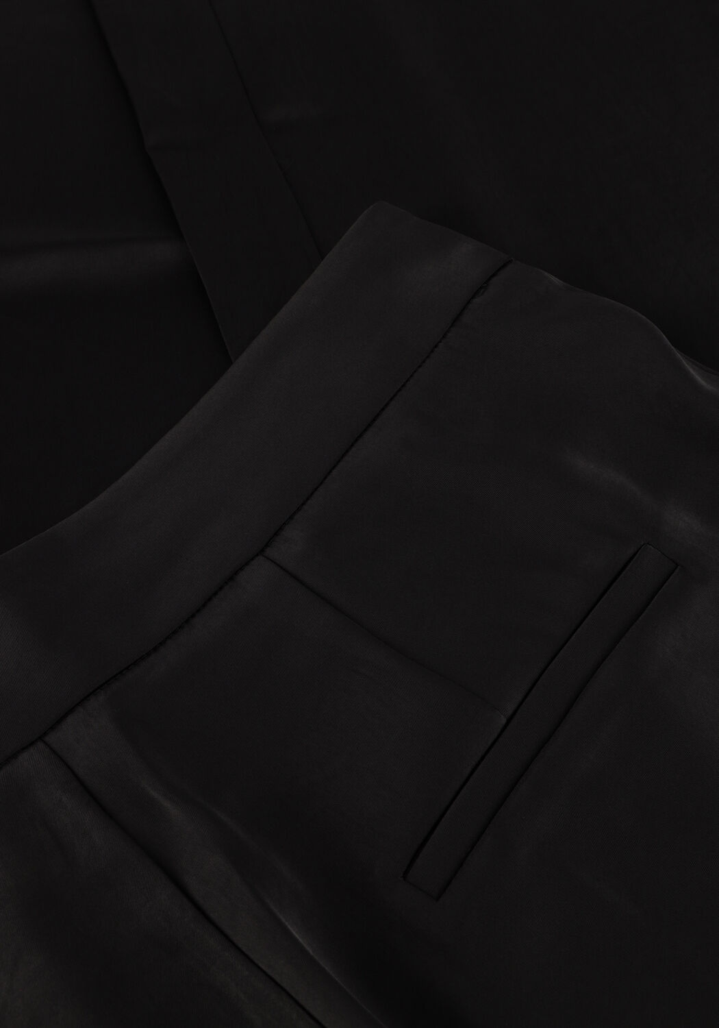 Schwarze NEO NOIR Hose DEBRA HEAVY SATEEN PANTS - large