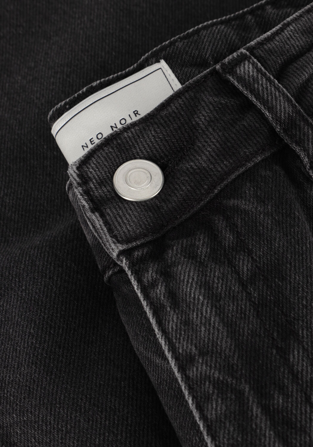 Schwarze NEO NOIR Wide jeans SIMONA D PANTS - large