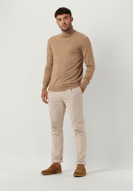 Camelfarbene PROFUOMO Rollkragenpullover PULLOVER ROLL NECK - large