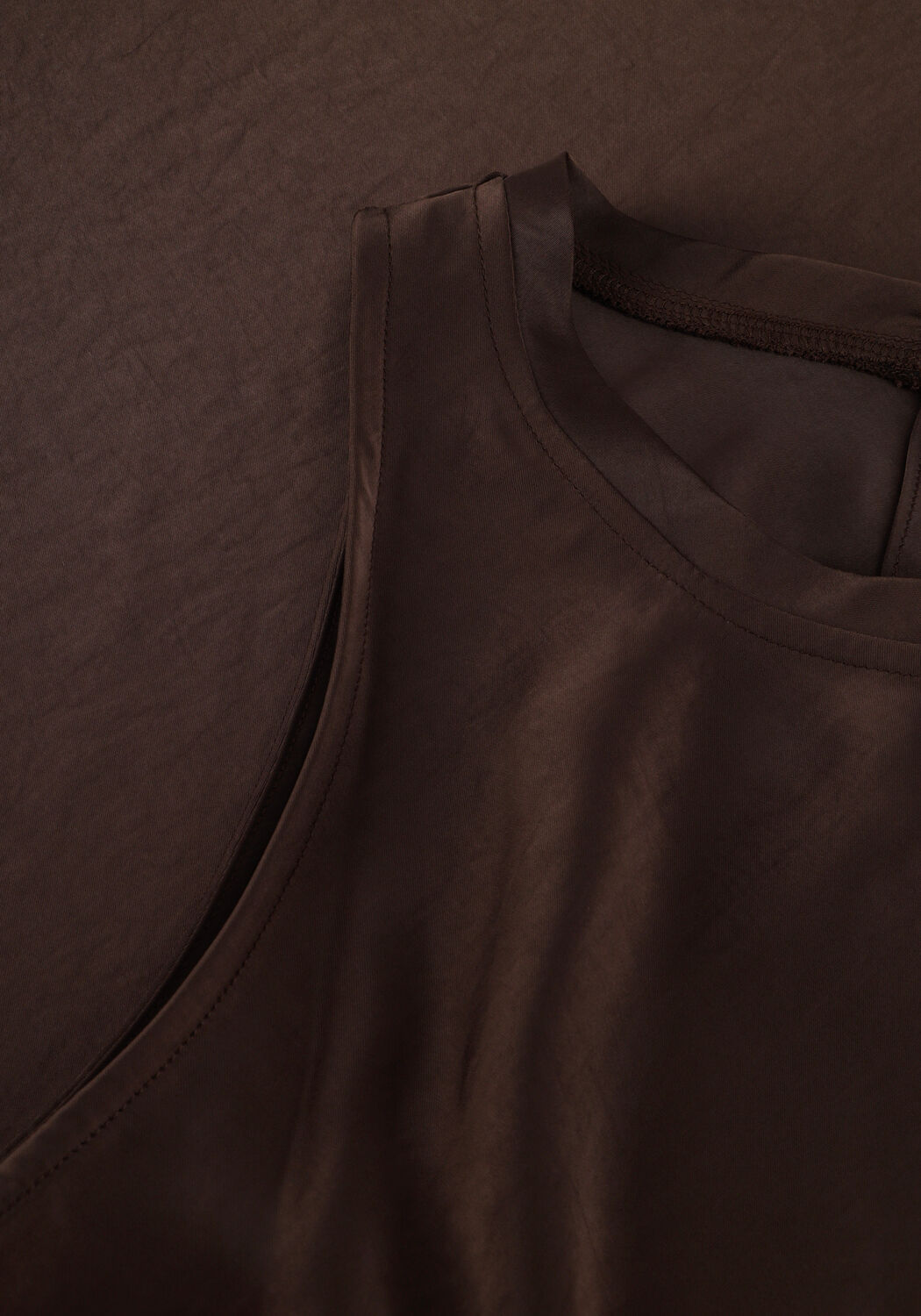 Braune NEO NOIR Maxikleid CELINIE HEAVY SATEEN DRESS - large