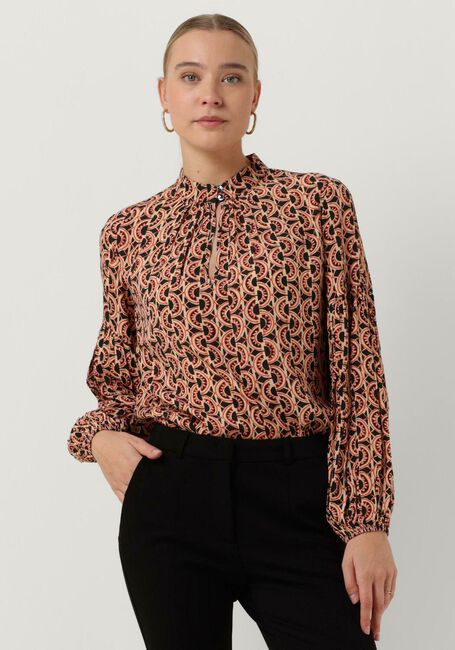 Mehrfarbige/Bunte SUMMUM Blusen TOP BALLOON SLEEVES ALL OVER PRINT - large