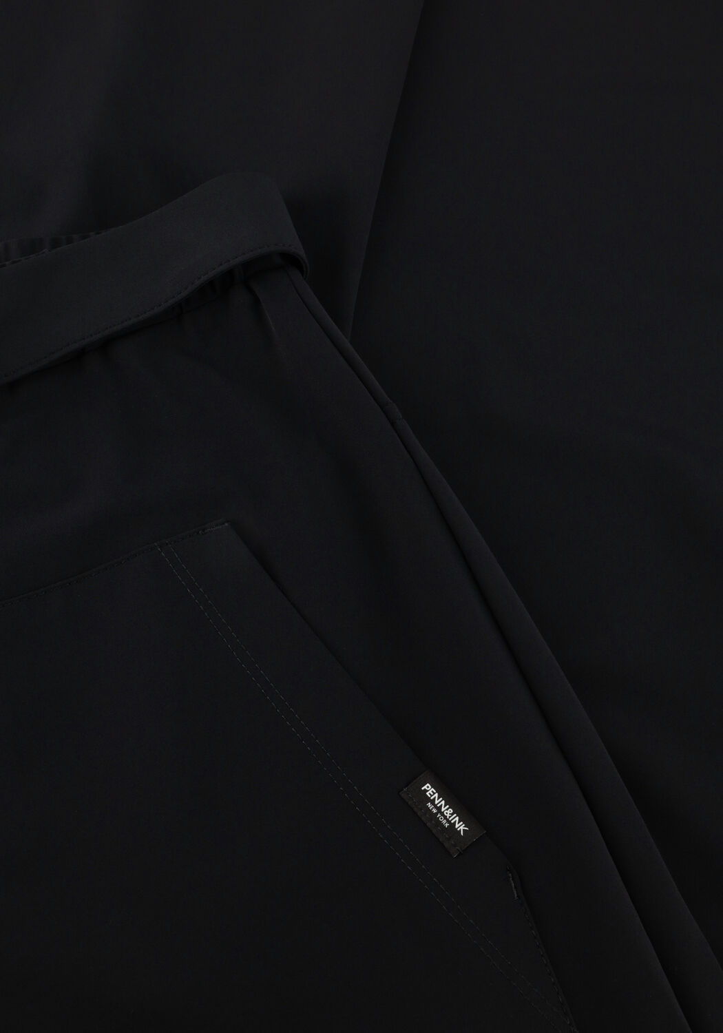 Schwarze PENN & INK Weite Hose BOWIE - large