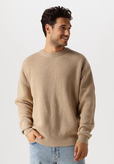 Beige WOODBIRD Pullover WBKURT BASE KNIT - large