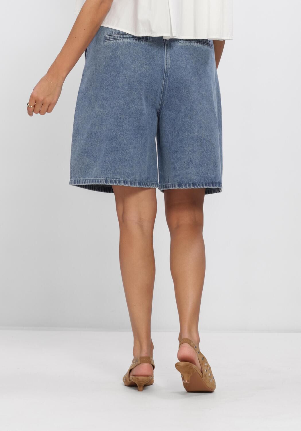 Blaue NEO NOIR Kurze Hose ROSEL DENIM SHORTS - large