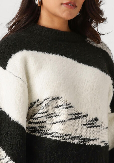 Schwarze ANOTHER LABEL Pullover BRISSA KNITTED PULL L/S - large