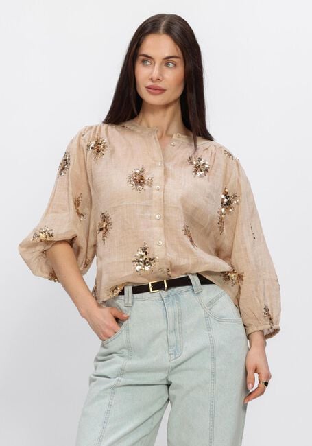 Beige NUKUS Blusen LYNN BLOUSE PAILLET - large