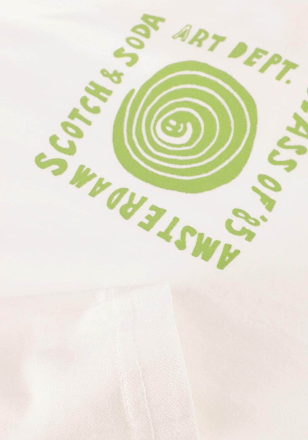 Wei&szlig;e SCOTCH & SODA T-shirt RELAXED-FIT WASHED ARTWORK T-SHIRT - large