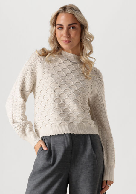 Nicht-gerade weiss OBJECT Pullover OBJSIDA KNIT L/S RE PULLOVER - large