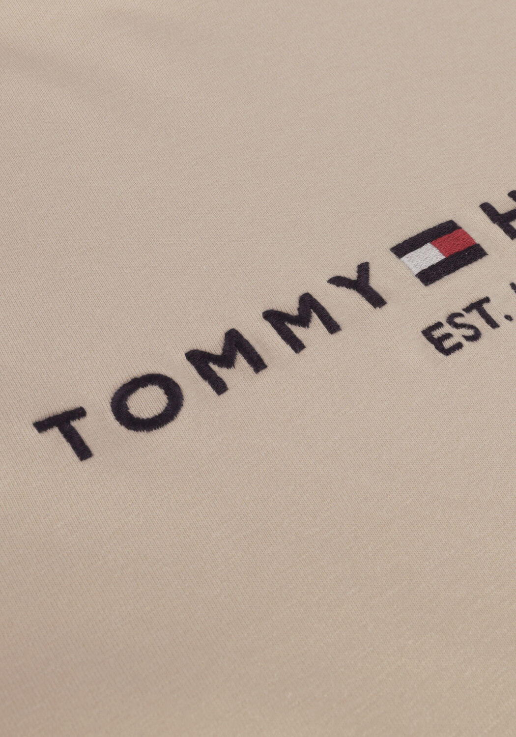Beige TOMMY HILFIGER T-shirt REGULAR HILFIGEER C-N TEE - large