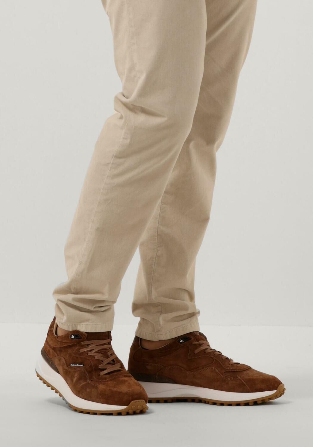 Cognacfarbene FLORIS VAN BOMMEL Sneaker Low SFM-10082 - large