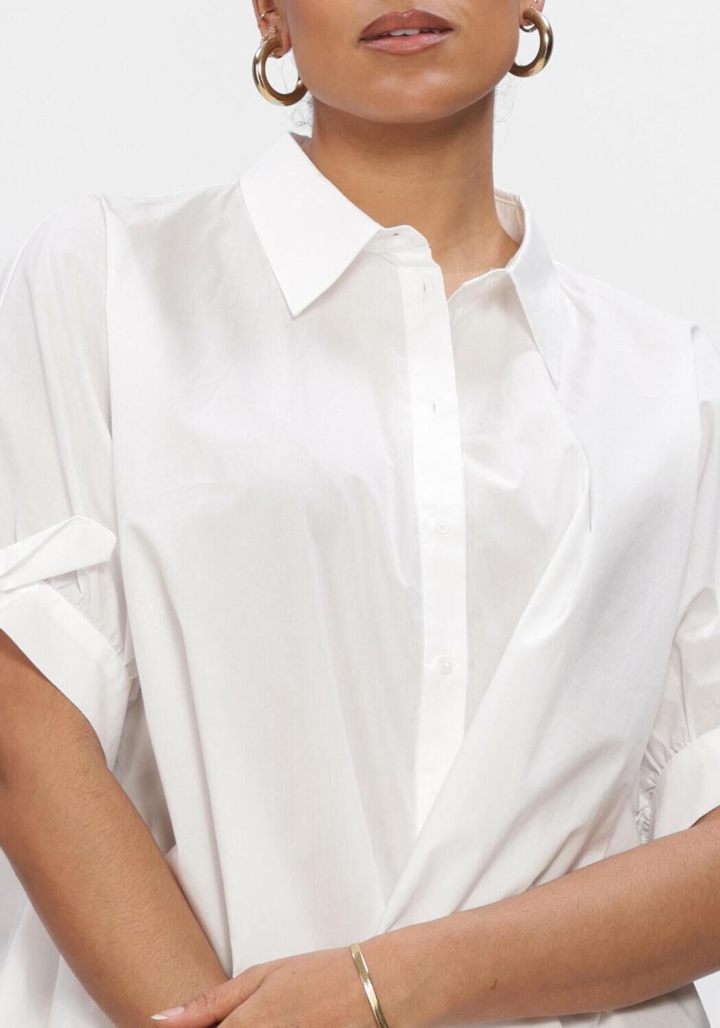 Nicht-gerade weiss SUMMUM Blusen BLOUSE CRISPY POPLIN - large