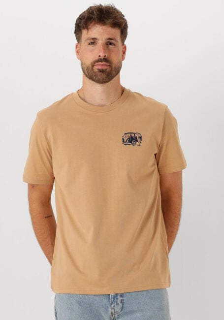 Camelfarbene STRØM Clothing T-shirt T-SHIRT - large
