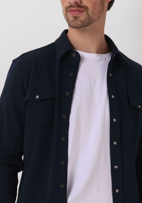Dunkelblau PROFUOMO Casual-Oberhemd OVERSHIRT WESTER - large