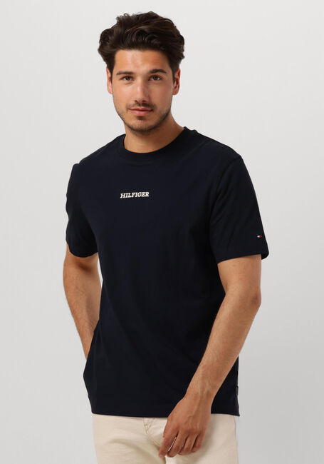 Dunkelblau TOMMY HILFIGER T-shirt MONOTYPE SMALL CHEST PLACEMENT - large