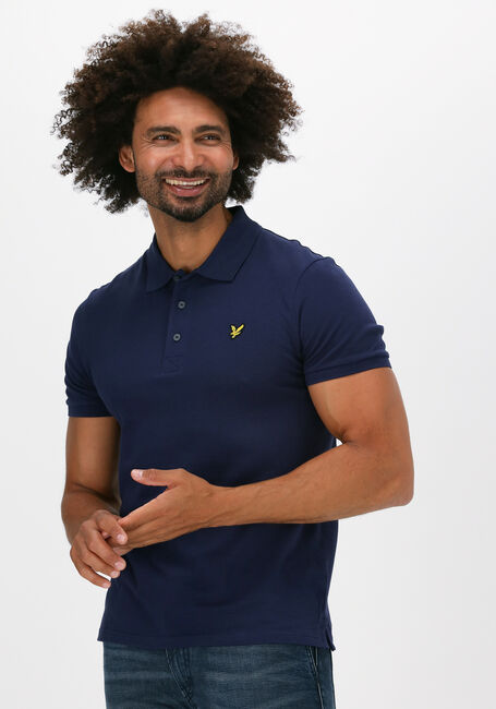 Blaue LYLE & SCOTT Polo-Shirt PLAIN POLO SHIRT - large