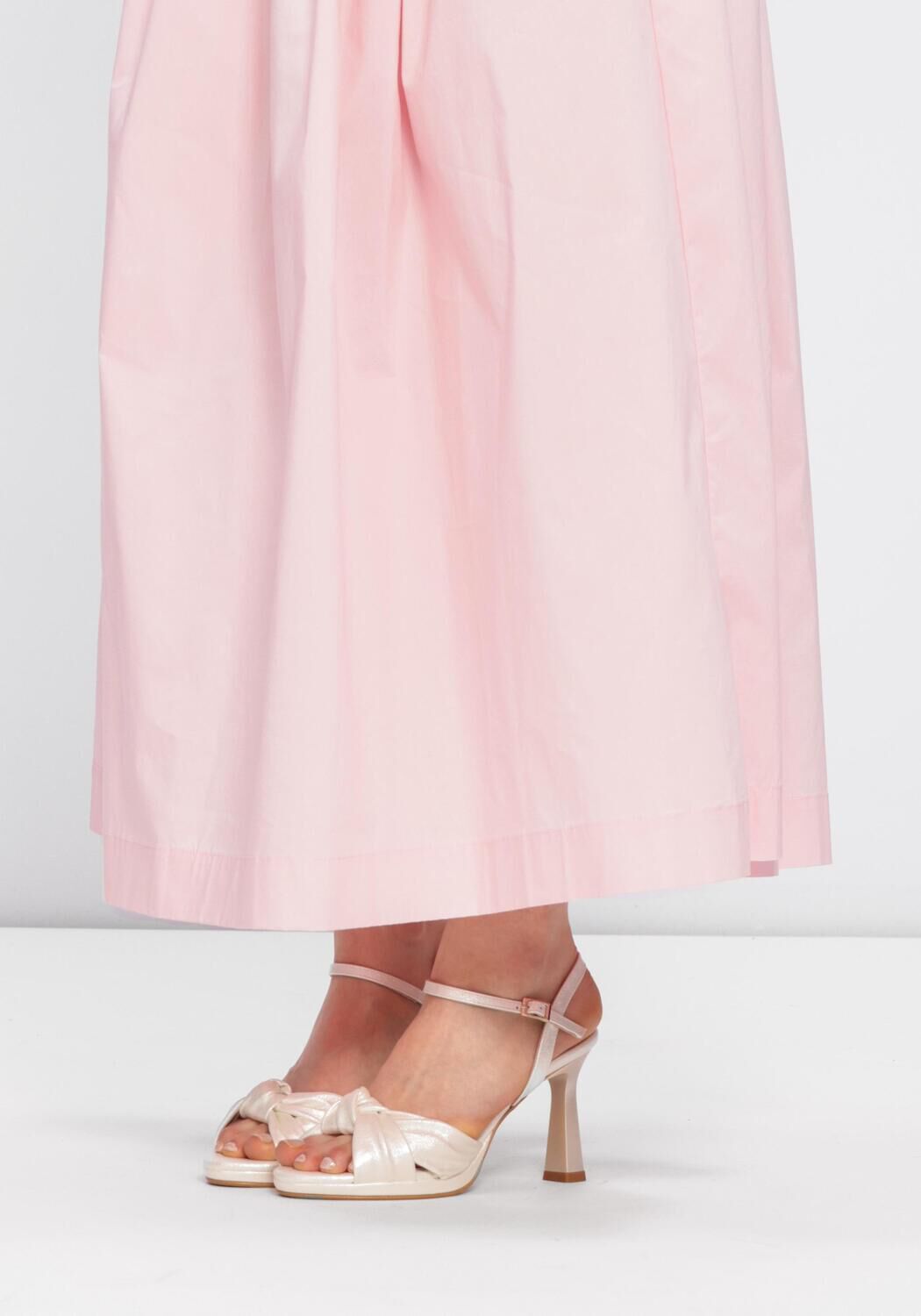 Wei&szlig;e NOTRE-V Sandaletten mit Absatz 2859BPP - large