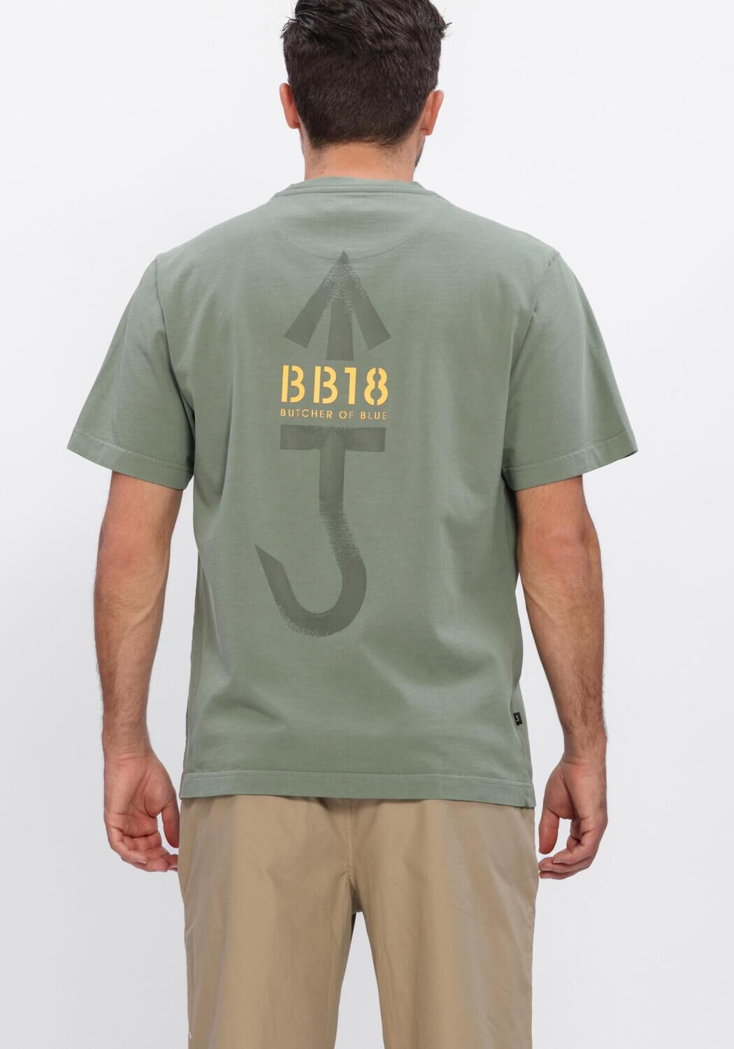 Gr&uuml;ne BUTCHER OF BLUE T-shirt ARMY CARLOW LOOSE TEE - large