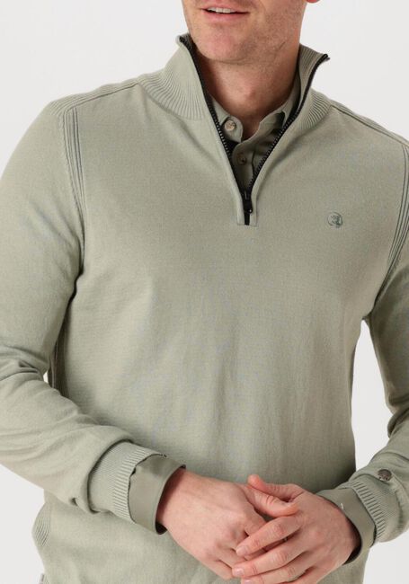 Grüne CAST IRON Pullover HALF ZIP COLLAR COTTON STRETCH - large