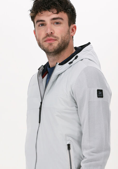 Graue VANGUARD Strickjacke HOODED JACKET COTTON POLYAMIDE - large