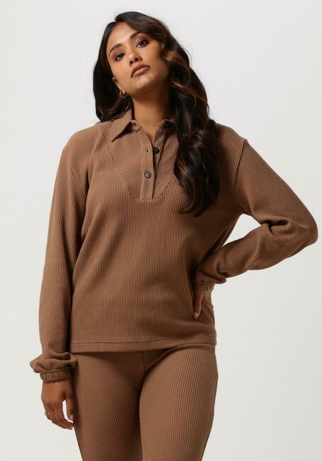 Braune SIMPLE Blusen PAULA JER-ORG-COT-22-3 - large