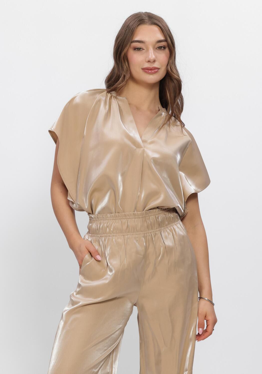 Sand NUKUS Top TAYLOR TOP SHINY - large