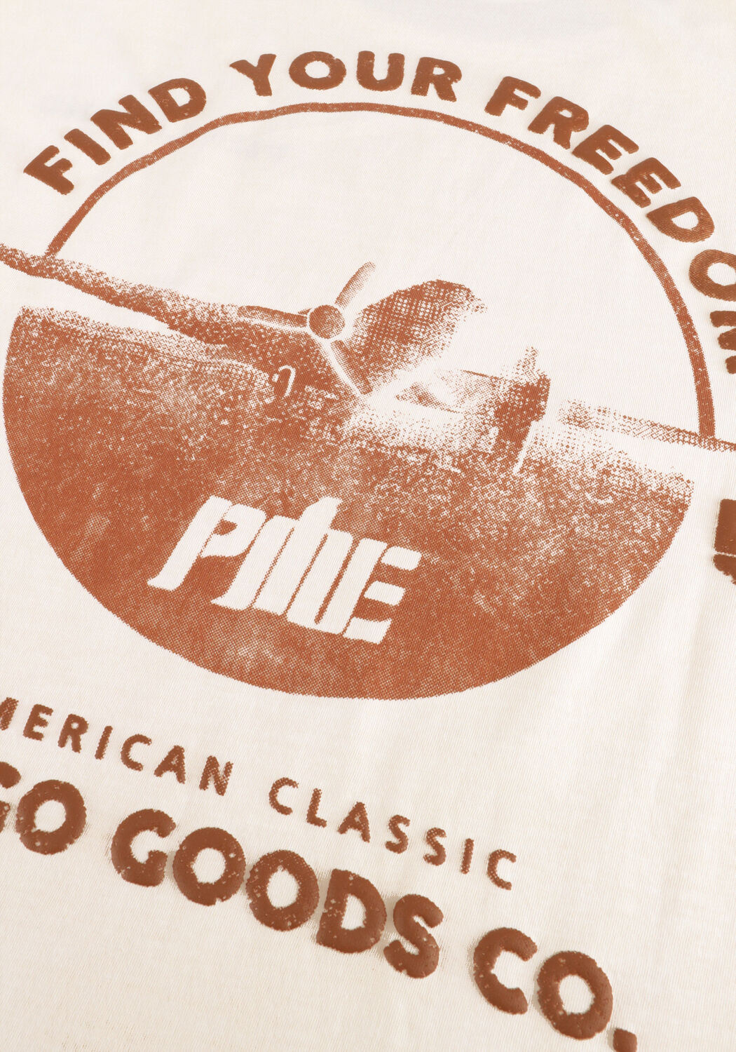 Beige PME LEGEND T-shirt GD SPRAY SINGLE JERSEY - large