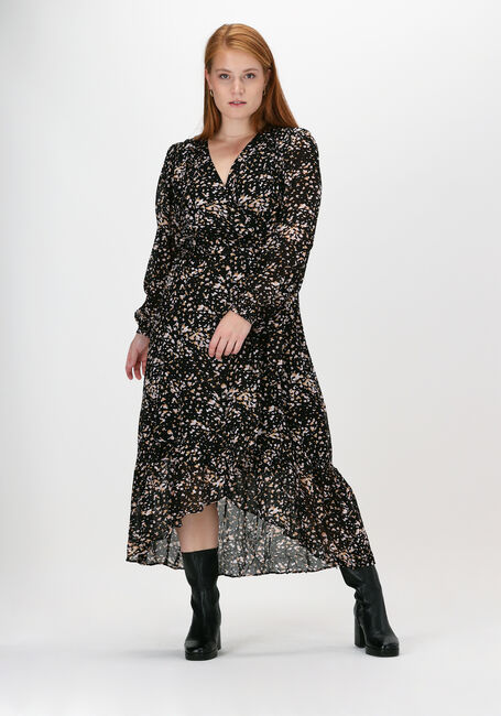 Schwarze SUNCOO Midikleid ROBE CEMON - large