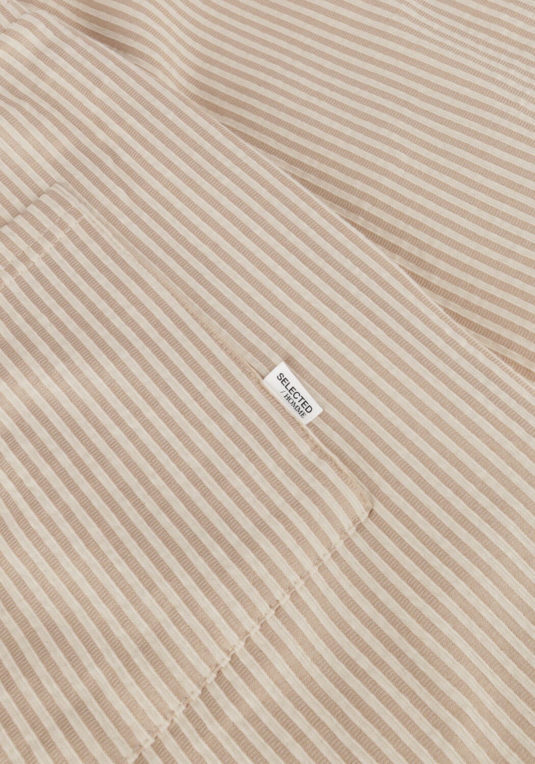 Taupe SELECTED MEN Kurze Hosen SLHREGULAR-BEN SEERSUCKER JERSEY SHORTS - large