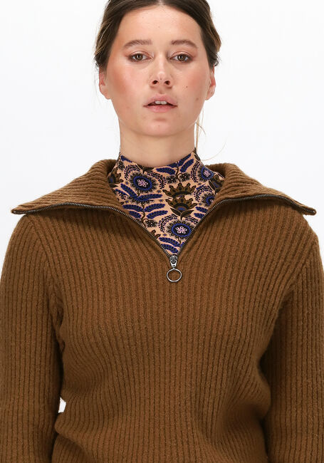 Braune OBJECT Pullover RACHEL LS KNIT PULLOVER - large