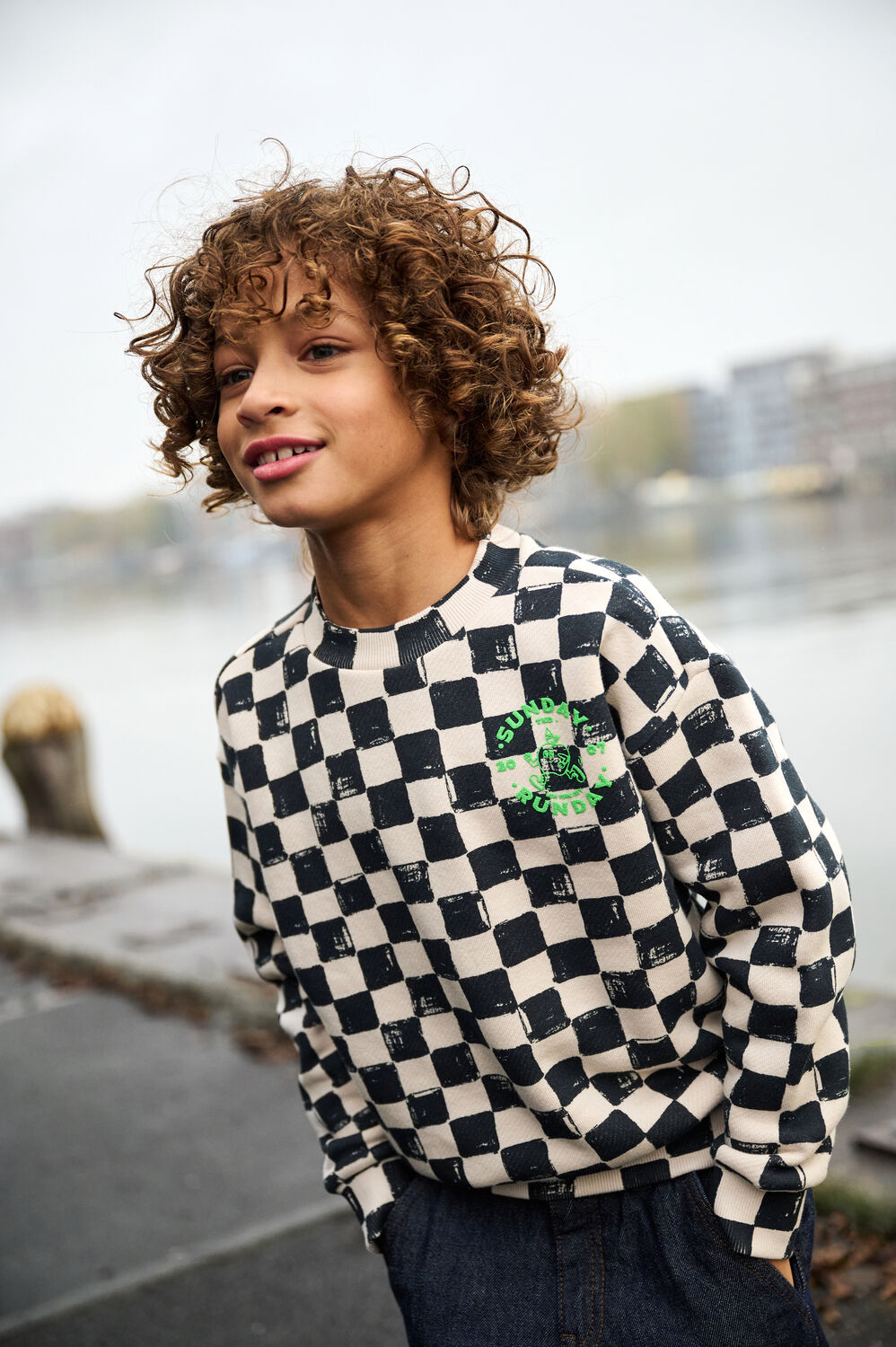 Schwarze TUMBLE 'N DRY Sweatshirt FINISH - large