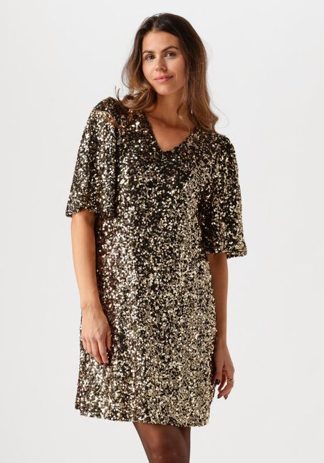 Goldfarbene MOVES Minikleid MANALINA - large