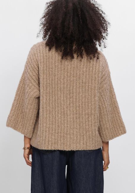 Beige SUMMUM Pullover OVERSIZED SWEATER CUSHY WOOL BLEND - large