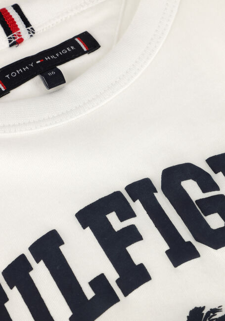 Weiße TOMMY HILFIGER T-shirt HILFIGER PALM PRINT TEE SS - large