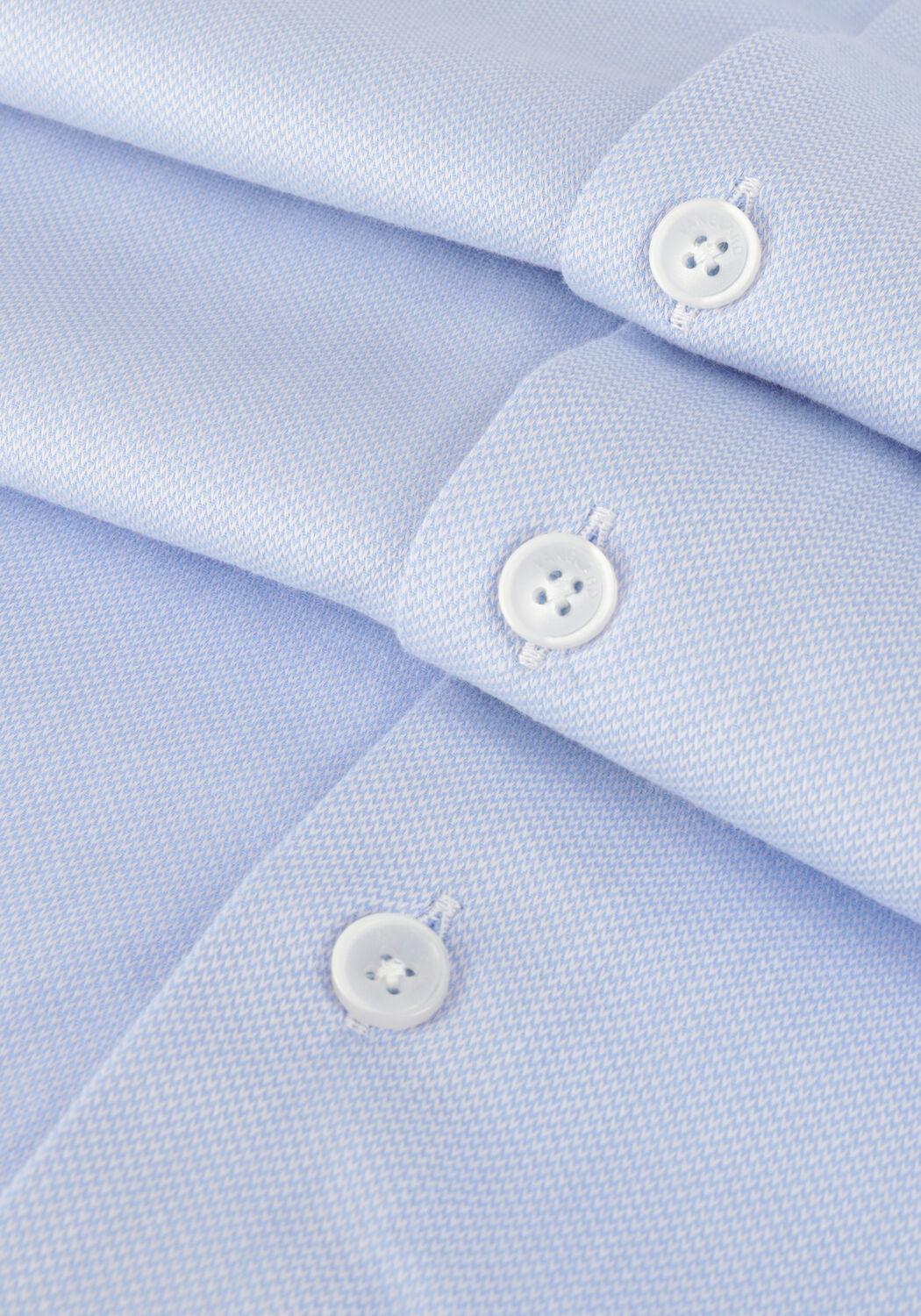 Blaue VANGUARD Klassisches Oberhemd LONG SLEEVE SHIRT POWER STRETCH DOBBY 2 TONE - large