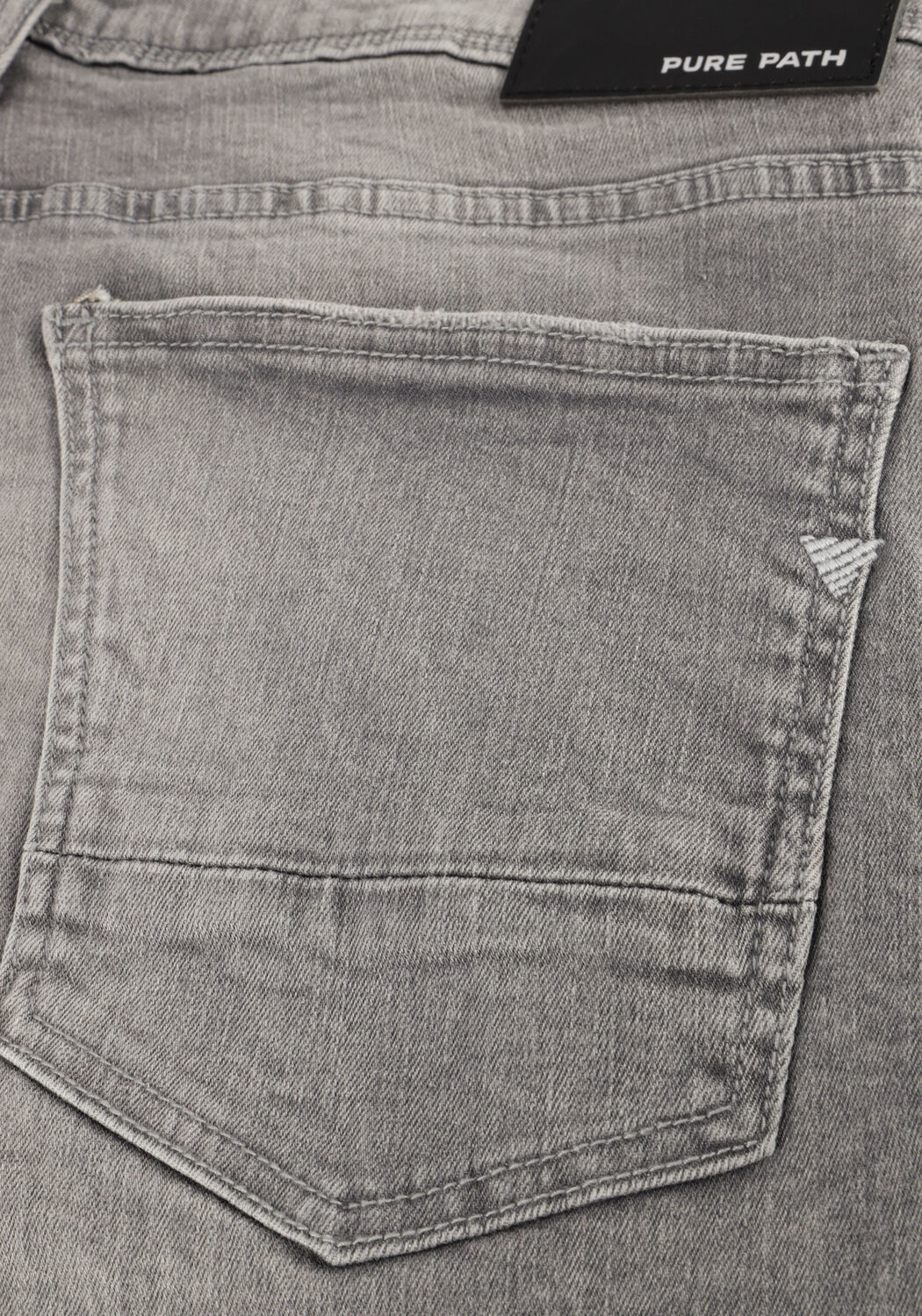 Graue PURE PATH Kurze Hosen THE STEVE SKINNY FIT DENIM SHORTS - large